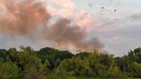 Incendio en la Reserva Ecológica de Costanera Sur.
