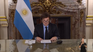 Javier Milei el pasado 15 de diciembre cuando presentó el Presupuesto 2026 por cadena nacional. Primer desafío de gobernabilidad. Javier Milei el pasado 15 de diciembre cuando presentó el Presupuesto 2026 por cadena nacional. Primer desafío de gobernabilidad.