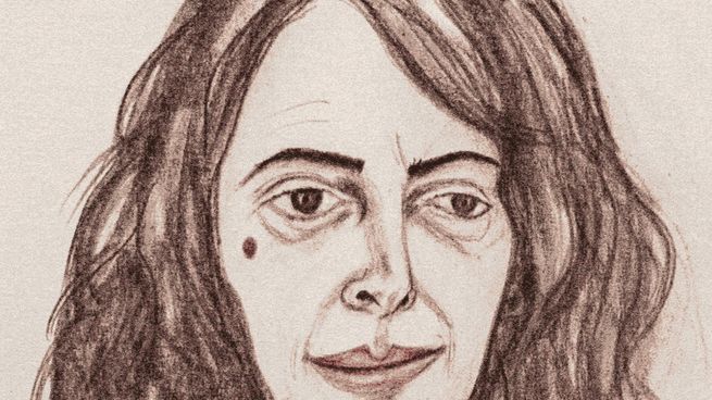 Uno de los retratos de la muestra de Marcia Schvartz, donde se evidencia el gesto distendido.