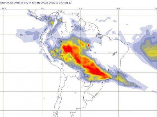 Entre enero y el 19 de agosto se han registrado 72.843 focos de incendios forestales en Brasil, un 83% más que en el mismo período del año pasado, según el Programa de Quemas del Instituto Nacional de Investigaciones Espaciales (INPE).