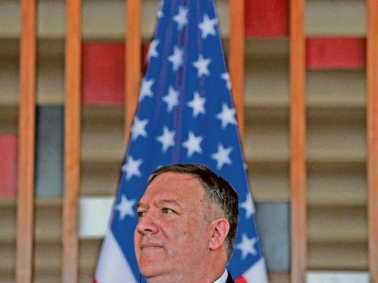 ALIADO. Mike Pompeo, secretario de Estado nortemericano, celebró el giro de política exterior emprendido por el ultraderechista Jair Bolsonaro.