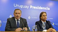El presidente Luis Lacalle Pou le deseó éxito a Álvaro Delgado en su nueva etapa política.