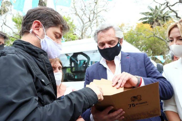Alberto Fernández Axel Kicillof Martín García 17 de octubre
