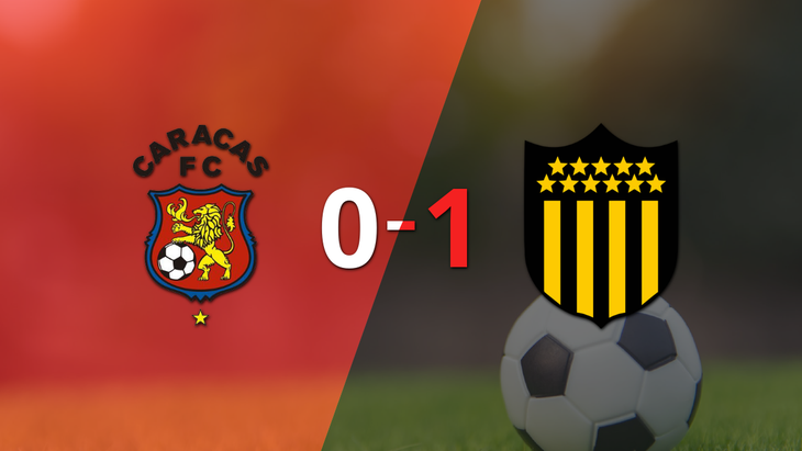 Peñarol logró la victoria por 1 a 0 ante Caracas