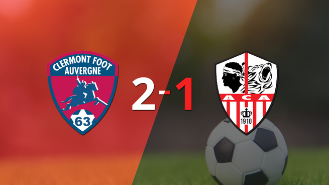 Doblete de Grejohn Kyei guió el triunfo de Clermont Foot sobre Ajaccio AC