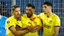 Peñarol full-back Maximiliano Olivera was attacked and injured in his cheekbone during the match between Rosario Central and Peñaol. Peñarol full-back Maximiliano Olivera was attacked and injured in his cheekbone during the match between Rosario Central and Peñaol.