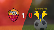 roma vencio por la minima a hellas verona