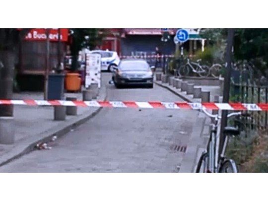 El auto contenía seis garrafas