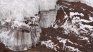Parte frontal del glaciar Tambillos, en Mendoza.