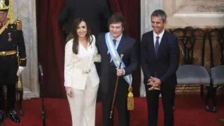 Victoria Villarruel junto a Javier Milei