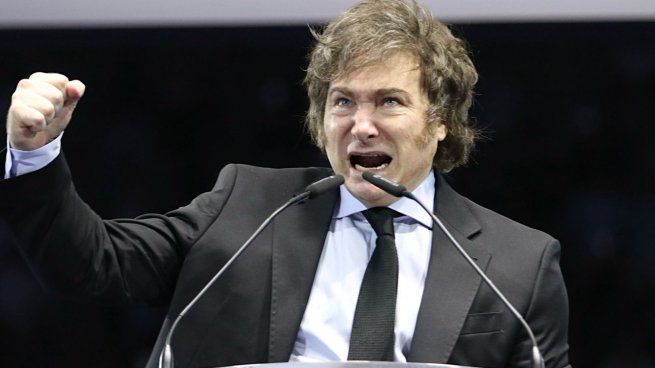 Milei habló ante empresarios y políticos en el cierre del NAdrid Economic Forum.