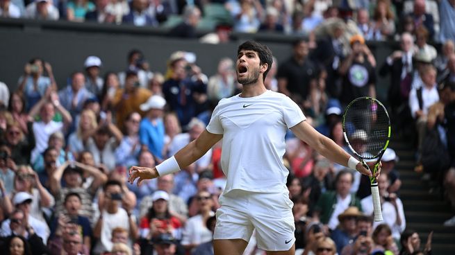 Alcaraz llegó a su primera semifinal en Wimbledon.