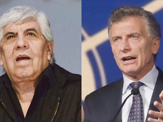 Hugo Moyano y Mauricio Macri.