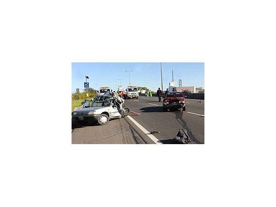 Accidente múltiple: once vehículos involucrados