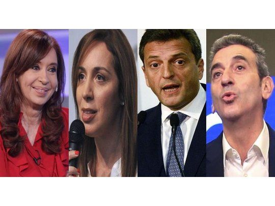 Cristina de Kirchner, María Eugenia Vidal, Sergio Massa y Florencio Randazzo, piezas de la batalla electoral en la Provincia.