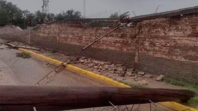 Violento temporal en San Luis