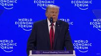 El presidente Donald Trump en Davos.&nbsp;