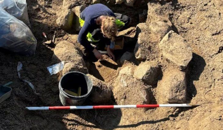 El hallazgo tuvo lugar en una colina al oeste de Kaerby, en la isla de Fionia, Dinamarca.