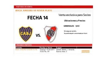Las entradas de River para el Superclásico se vendieron en pocos minutos.