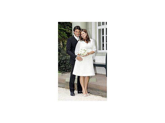 Federer y Mirka se casaron a principios de este año.