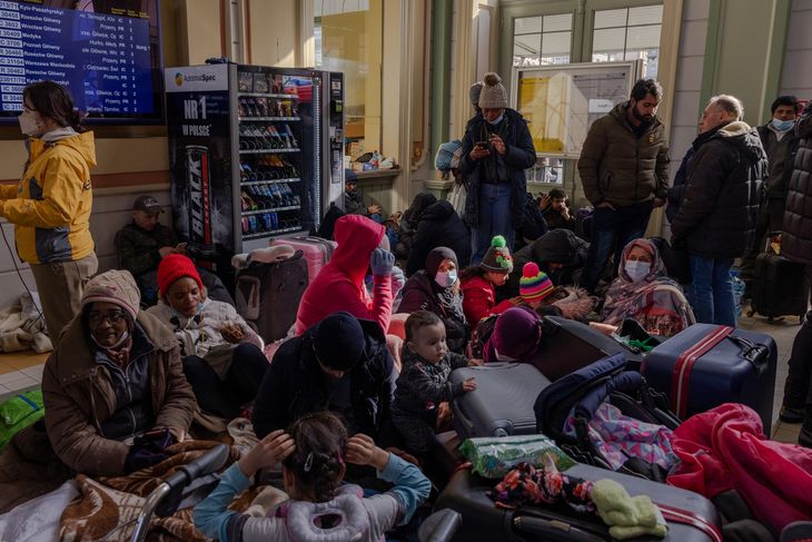Refugiados ucranianos en Polonia.