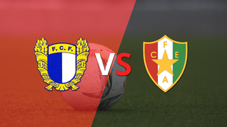 empate a 0 en el comienzo del segundo tiempo entre famalicao y estrela amadora