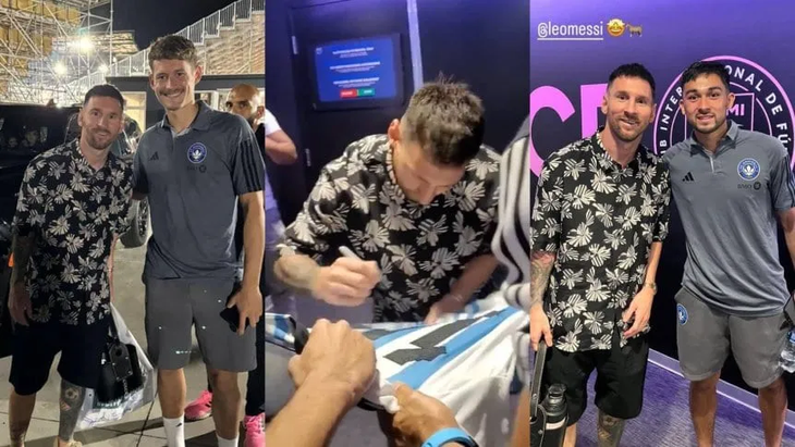 Lionel Messi's great gesture. Despite not having played, he signed autographs for the Montreal players and even signed an Argentine national team shirt. The great gesture of Lionel Messi. Despite not having played, he signed autographs for the Montreal players and even signed an Argentine national team shirt.