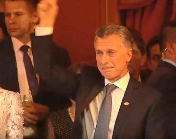 Mauricio Macri no pudo contener las lágrimas al finalizar el show en el Colón.