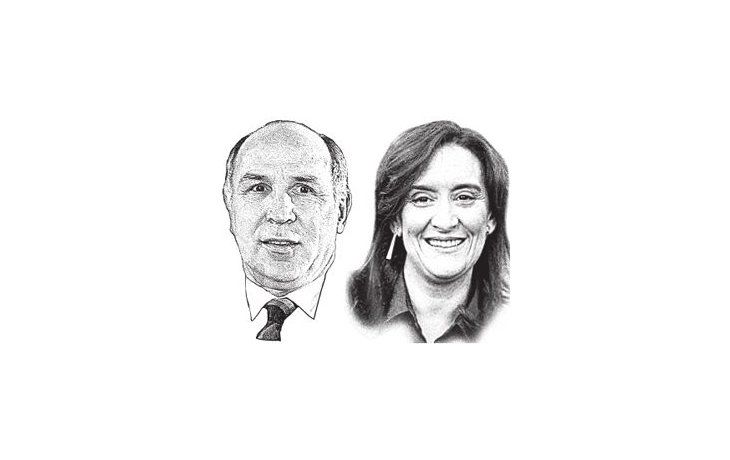 Ricardo Lorenzetti y Gabriela Michetti.