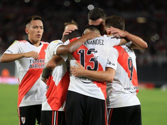 Una aplanadora. River goleó a Gimnasia y llega entonado al Superclásico de la Copa de la Liga.