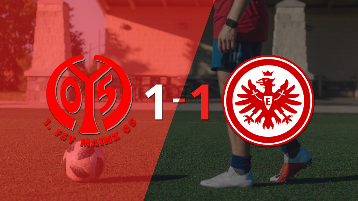 Mainz and Eintracht Frankfurt share the points and draw 1-1
