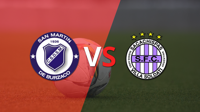 Arranca el partido entre San Martín Burzaco vs Sacachispas