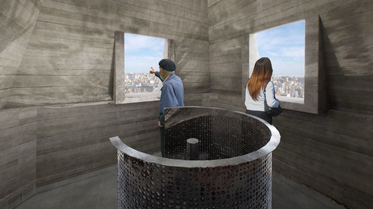 The work advances to be able to see the City from the panoramic viewpoint of the Obelisk