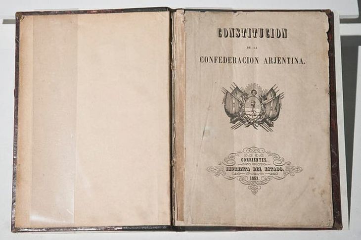 Primera Constitución de la Nación Argentina, 1853.