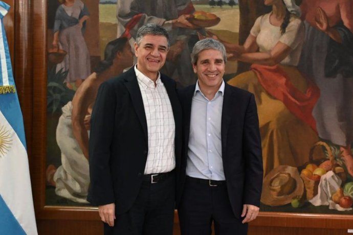 Jorge Macri y Luis Caputo se reunieron en el Ministerio de Economía. Jorge Macri y Luis Caputo se reunieron en el Ministerio de Economía.