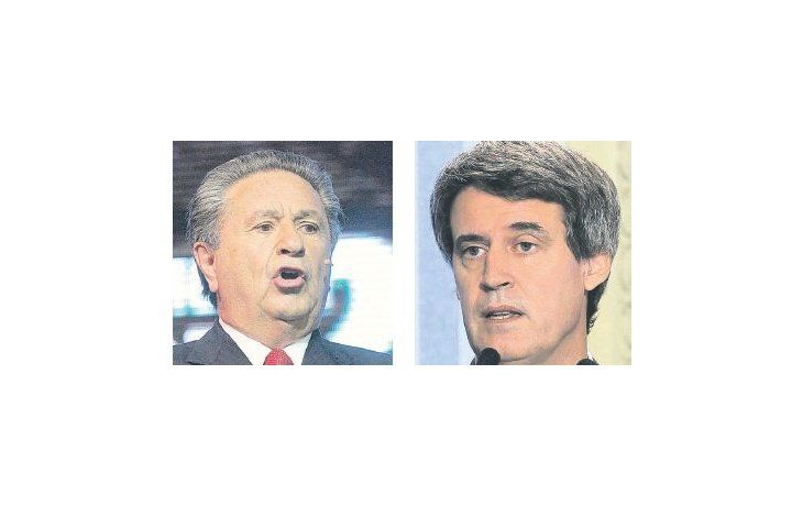 Eduardo Duhalde y Alfonso Prat Gay