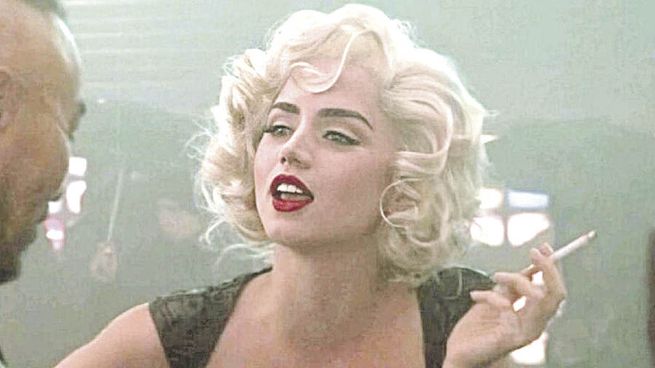 ana de armas. Su caracterización como Marilyn Monroe en “Blonde”.
