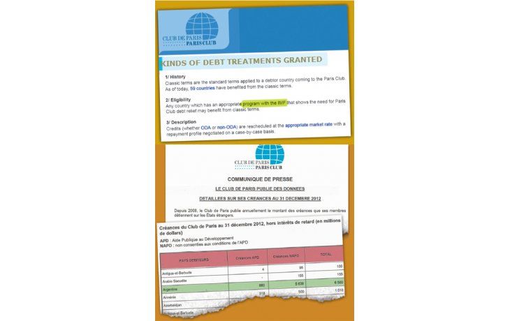 ámbito.com | La carta orgánica del Club de París exige la intervención del FMI en un acuerdo. Fuentes internas aseguraban que sólo un consenso de todos los Estados acreedores (hoy difícil) liberaría a la Argentina de esa obligación. Para el organismo, en 2012 la deuda