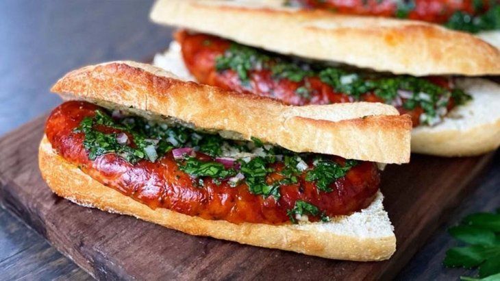 Choripán.