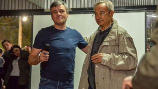 Horacio Rafael Román, a la derecha.