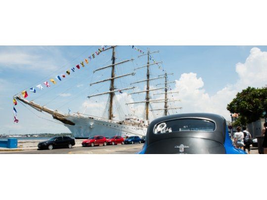La Fragata Libertad amarró el martes en La Habana.