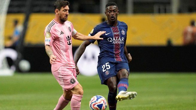Lionel Messi, en acción contra el PSG