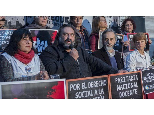El titular de SUTEBA se amparó en que la medida de fuerza es de carácter nacional, por lo que no estaría desobedeciendo la conciliación obligatoria.