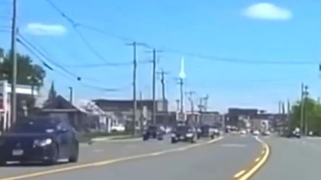 Testigos captaron con celulares el momento del impacto del meteoro en Estados Unidos.