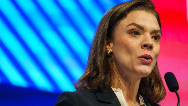 Abbigail Dressel habló en el AmCham Summit 2025.