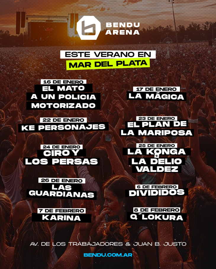 Bendu Arena en Mar del Plata Bendu Arena en Mar del Plata