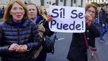 La marcha del 24 de agosto fue en Plaza de Mayo.