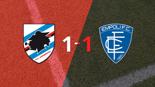 sampdoria no pudo en casa ante empoli y empataron 1-1