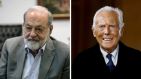 Carlos Slim Helú y Giorgio Armani.