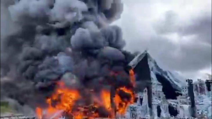 What is known about the fire in Tomorrowland